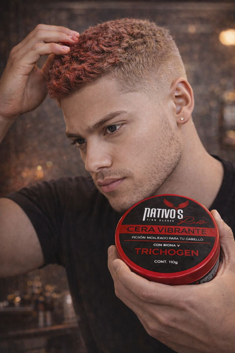 💈 Cera Vibrante Red – Fijación Fuerte y Acabado Mate