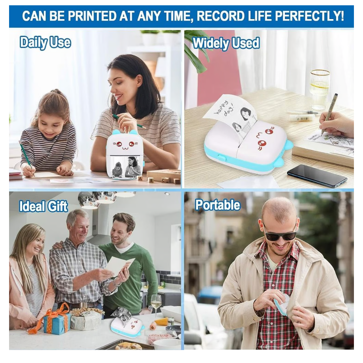 Mini Impresora Digital Gatito C9 – Portátil Bluetooth