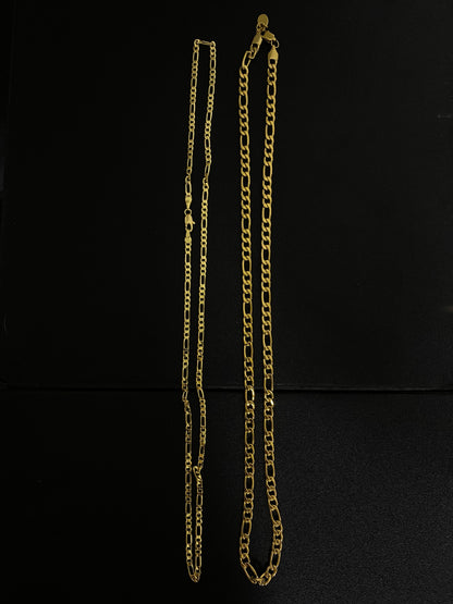 Cadena Tejido Figaro 6mm|60Cm