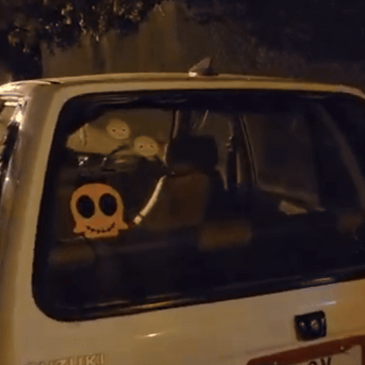 Letrero Luz Led Gestos Mano Carro Señal de Coche