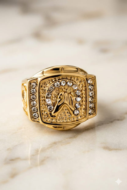 Anillo Caballo- Oro Laminado
