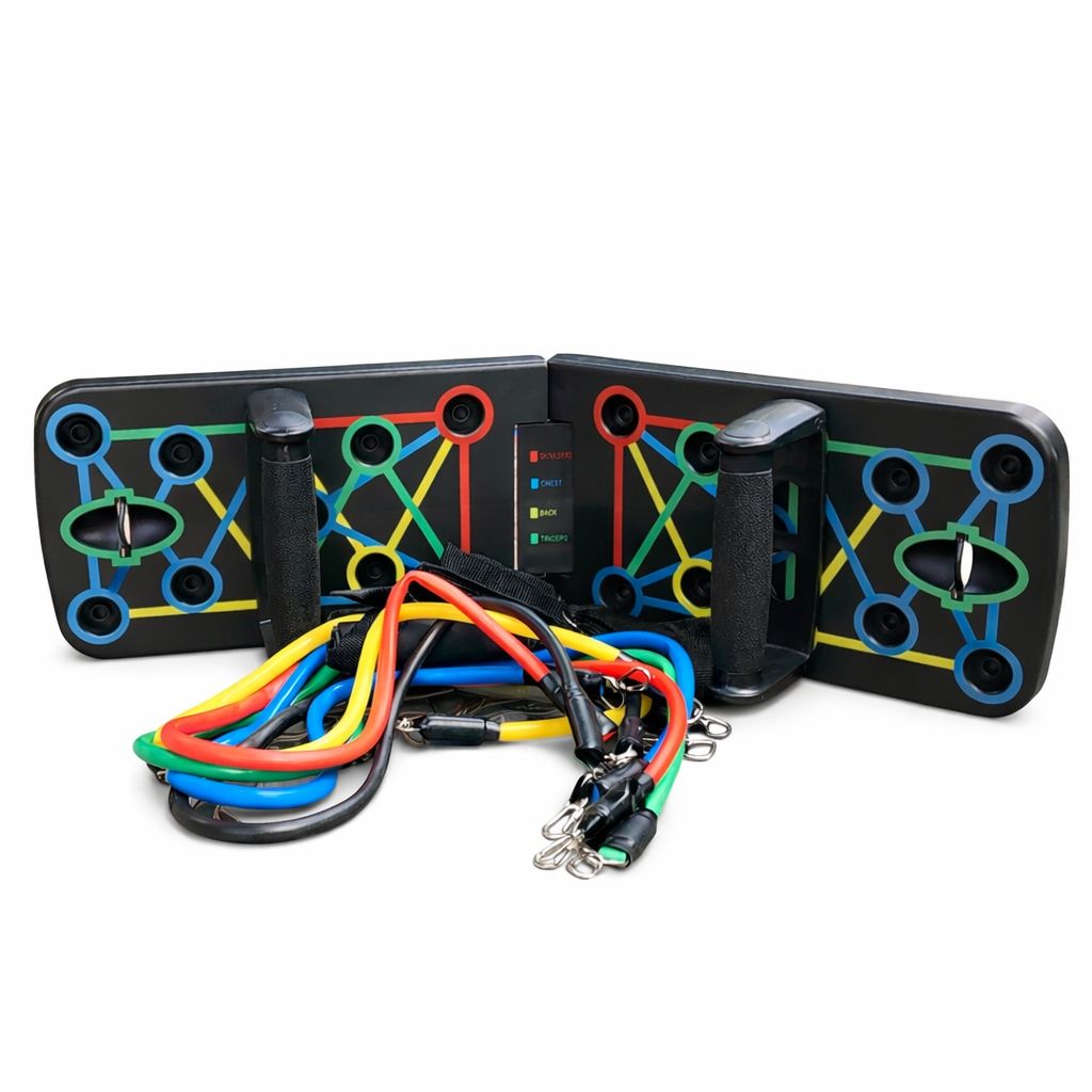 TABLA DE FLEXIONES MULTIFUNCIONAL + BANDAS DE RESISTENCIA